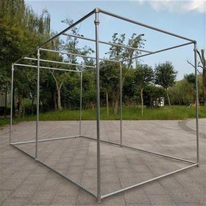 餐厅服装落地架承重百香果镀锌四方晾衣架水管院子搭棚架子晾衣服