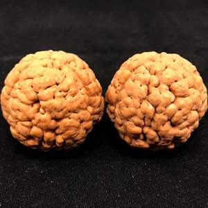 新品手盘大金刚天然三瓣菩提手把件尼泊尔脑纹满肉文玩佛珠精品