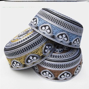 穆斯林男士礼拜帽伊斯兰回民族用品清真拉面馆帽子夏季透气薄款