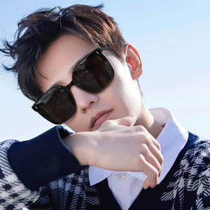 杨洋同款墨镜男士开车方形防紫外线偏光太阳镜ins女潮大脸显脸小