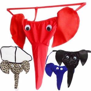 男士内裤卡通搞笑 创意男用火辣帅哥丁字裤丁裤象鼻子伪娘凹凸