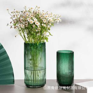 复古玻璃花瓶透明大号特大富贵竹水养水培家用欧式北欧创意简约