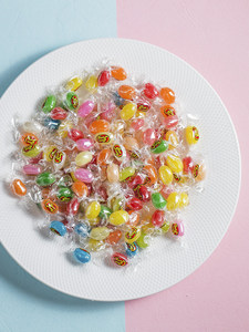 天凤彩虹糖七彩糖罐装500g软糖糖豆吉利小糖豆