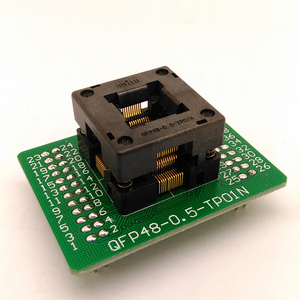 lqfp48烧录座 qfp48-0.5 ic芯片 测试座 编程座下压弹片