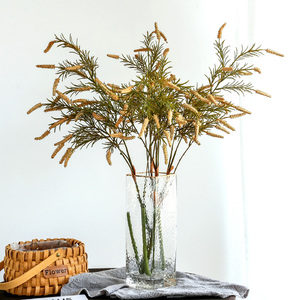 在野鼠尾草仿真花束餐桌摆件家居装饰秋色假花摆设客厅电视柜插花