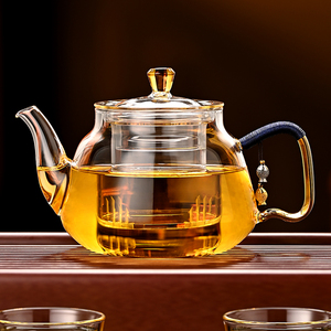 2014新款泡茶壶玻璃耐高温加厚小容量煮茶壶家用煮茶器茶水分离