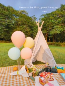 网红小帐篷户外野餐帐篷免搭防晒ins三角野炊露营拍照道具印第安