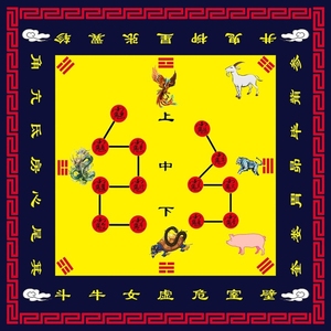 太极八卦地毯罡毯新中式古典毯子家用法事阴阳居家布艺家用地垫