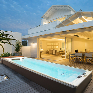 家用室内外冲浪游泳池亚克力大型水中跑步训练游泳机热泵恒温设备