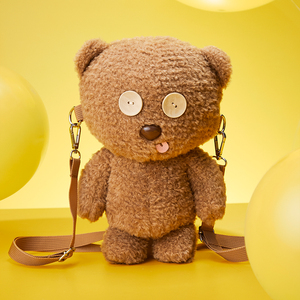 环球影业小黄人tim熊双肩包斜挎包耳机款bob子母包