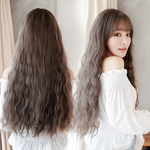 假发女长卷发波浪时尚水波纹玉米烫长发气质修脸蓬松自然空气刘海