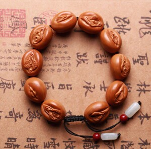 精雕文玩橄榄核纯手工雕刻生命之源升职加薪利器收藏把玩手串手链