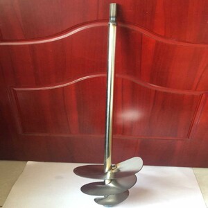 新品钢拌灰c神器搅拌杆白钢拌灰杆瓦工蜗牛拌浆搅拌打灰工搅具灰