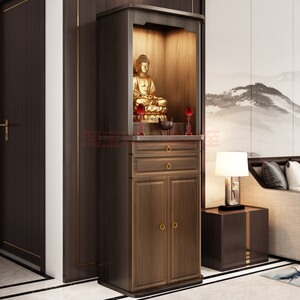 供案佛具佛柜饭店神龛放家神的神位牌位立柜阳台佛龛柜子商铺佛盒