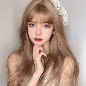 假发女长发自然全头套式金色精灵长卷发大波浪气质rose同款发型色