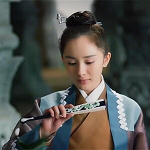 三生三世十里桃花杨幂白浅同款玉清昆仑扇古风男扇中国风女折扇子