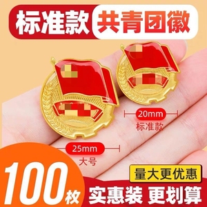 共青团团徽强磁别针标准型2cm中国共青团员徽章学校学生胸章团徽