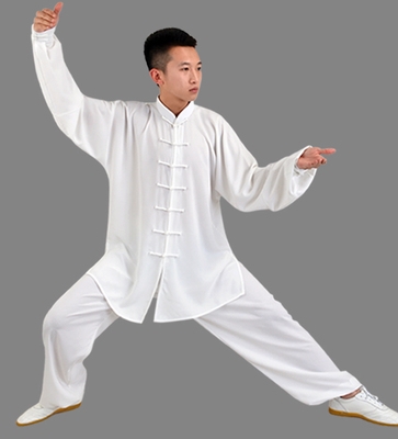 武术太极拳长短袖衣服装太极服棉加丝男女春夏秋表演练功练剑.