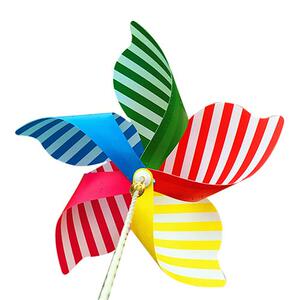 旋转大风车手工风车diy材v料地推儿童玩具装饰塑料户外小礼品摆件