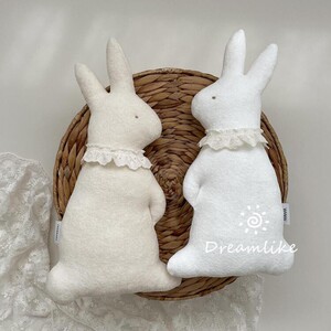 韩国ins爆款毛绒玩具小兔子公仔睡觉抱枕玩偶宝宝陪睡安抚小娃娃