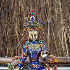 文兴坊摆件仿古铜杂项收藏古玩古董戏团景泰蓝兰花指