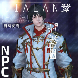 蓝】最终幻想14 型f14捏脸数据脸ff 人男人族人类 npc【朝阳】