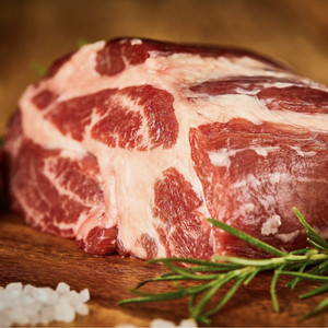 西班牙进口伊比利亚黑猪橡木果喂养 猪颈肉梅花肉1kg顺丰包邮