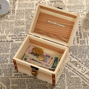 可存不可取储钱箱实木小金猪招财猪摔不破加大号大v儿童存钱罐网