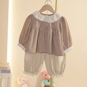 婴儿衣服春秋季韩版潮流时髦小公主两件套1一2岁女宝宝外出服春装