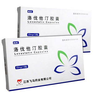 飞马神韵 洛伐他汀胶囊 20mg*12粒/盒 高胆固醇血症洛伐他丁片