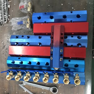 注塑机水排e分流器模具分流器直线多支管集水器注模具水排多路气