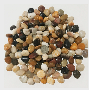 2021装a饰鹅卵石椭圆形石头铺地石子水培户外园艺阳台地鹅软石超