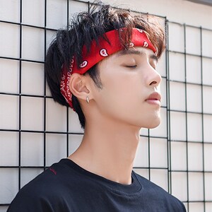 网红发带松紧运动发带薄款男生头发绑带时i尚发箍2021夏季今年流