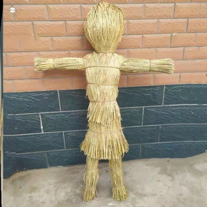 稻草人工艺品纯手工制作装饰拍摄道具吓鸟简易稻草人稻草人稻草人