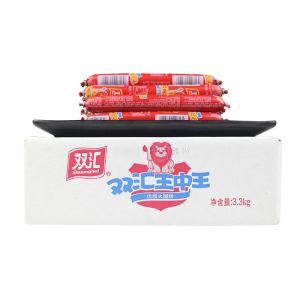 【新日期】双汇王中王55g*60支烧烤油炸烤串火腿肠整箱套袋发货