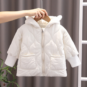 婴儿衣服冬季加绒保暖棉衣可爱超萌6七8九10个月女宝宝幼儿秋冬装