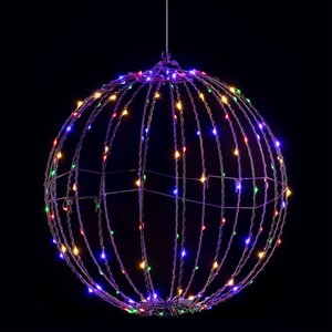 圣诞装饰发光球LED灯饰 发光圆球吊球灯 发光摆件氛围灯