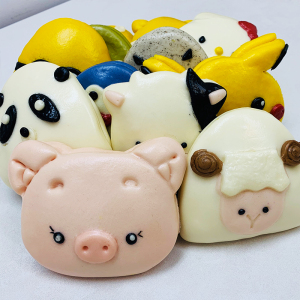 卡通馒头荷叶夹模具机器猫小羊奶牛造型宝k宝辅食小动物辅食磨具