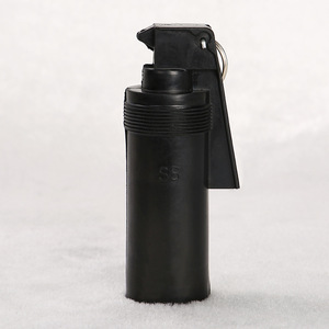 橡胶催泪弹防暴弹表演道具训练道具黑色橡胶催泪弹模型非真品