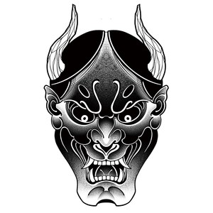 手背纹身贴暗黑般若