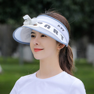 扇子帽子两用带小风扇的帽子大人男士头戴式轻便夏季夏天女宽檐女