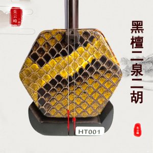 朱云峰二胡黑檀二泉二胡手工蒙皮专业演奏中老年二泉琴送全套配件
