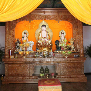 实木佛龛立柜寺庙祠堂道观神龛神台佛台佛柜供奉桌祖先神楼供桌