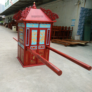 古代中式花轿新娘轿子实木喜轿租赁婚庆婚礼影视道具官轿出租定制