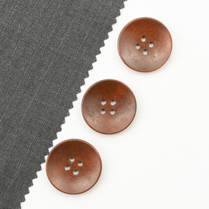 红棕色木头纽扣毛衣开衫羊绒衫羊毛衫风衣大衣红漆色木质扣子25mm