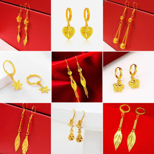 黄金耳环妈妈款老凤祥