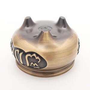 三足铜香炉摆件雕花清真阿文檀香炉新款纯铜伊斯兰教回族熏香炉家