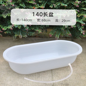 加厚养殖鱼超大白色养鱼浴盆100塑料盆椭圆大盆大号鱼盆金毛