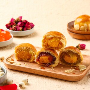 卡玛王子月饼卡马王子金沙千层月饼广式酥皮奶黄月饼中秋节礼盒装