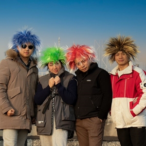 杀马特假发男葬爱家族假发非主流爆炸头女长直发年会搞笑表演道具